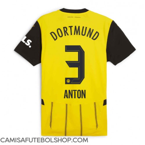 Camisa de time de futebol Borussia Dortmund Waldemar Anton #3 Replicas 1º Equipamento 2024-25 Manga Curta